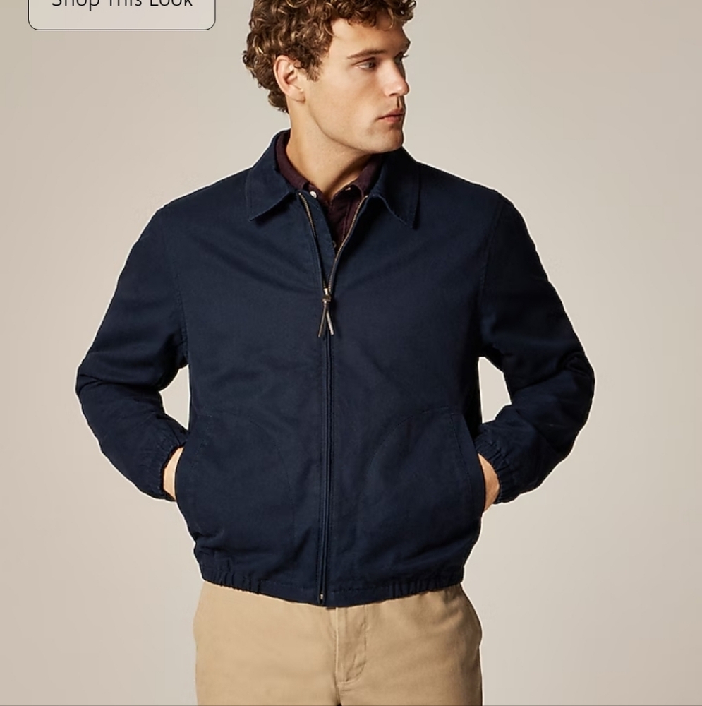 J.Crew Harrington Jacket In Cotton Twill